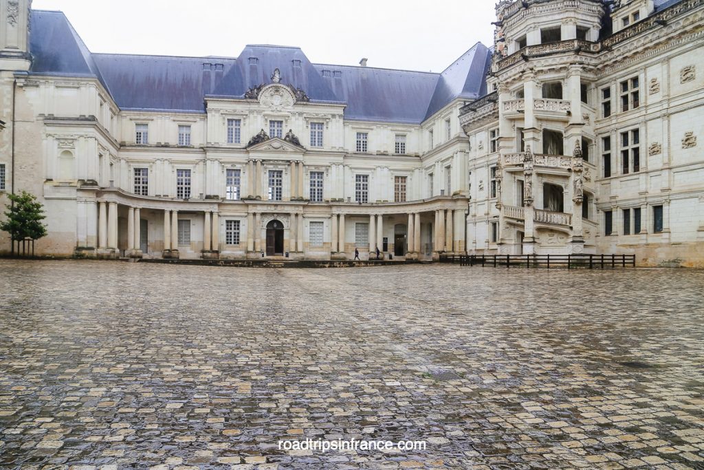The courtyard in the Blois Castle in the Loire Valley